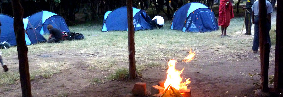 Campsite in masai mara